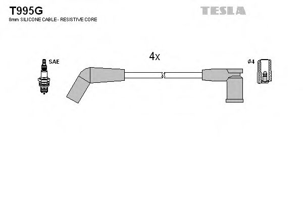 Imagine Set cablaj aprinder TESLA T995G