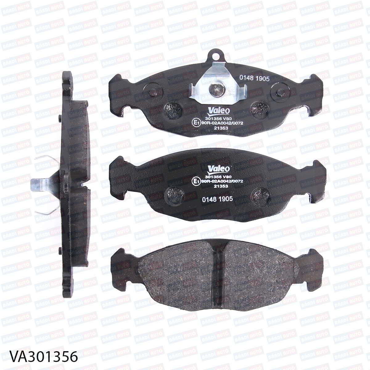 Imagine set placute frana,frana disc VALEO 301356